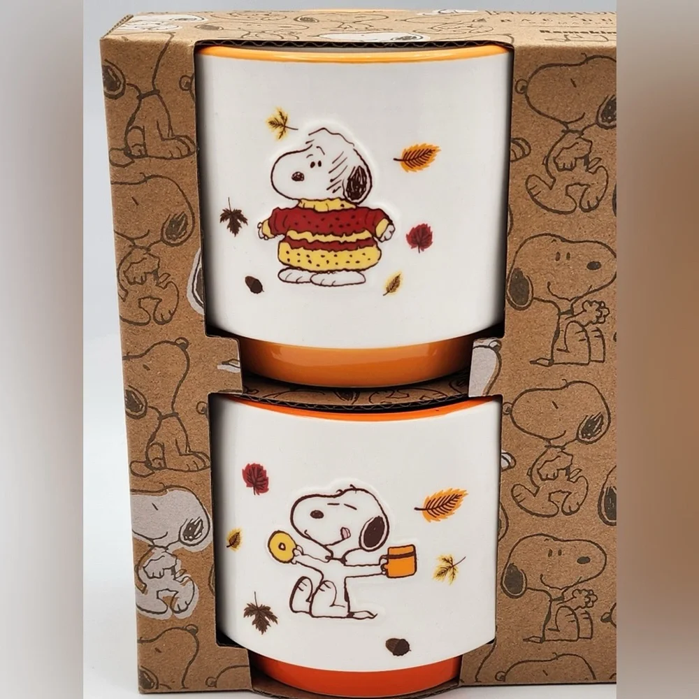 Rae Dunn Peanuts Fall ramekin set of 4 -Brand new!  8oz each - charcuterie cute!